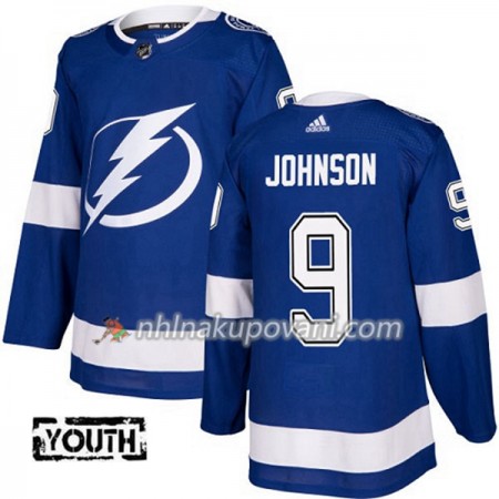 Tampa Bay Lightning Dresy Tyler Johnson 9 Adidas 2017-2018 Modrá Authentic - Dětské Tampa Bay Lightning Dresy Tyler Johnson 9 Adidas 2017-2018 Modrá Authentic - Dětské